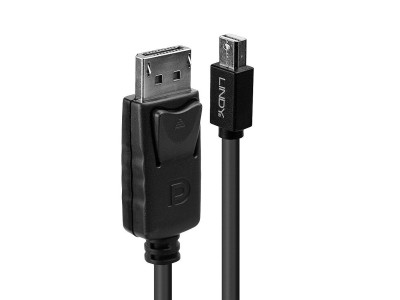 LINDY Mini-DisplayPort an Displayport Kabel schwarz