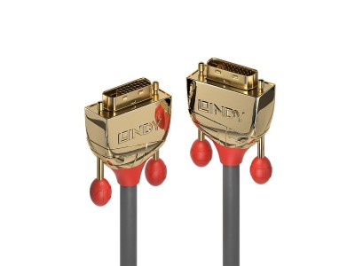 LINDY DVI-D Dual Link Kabel Gold