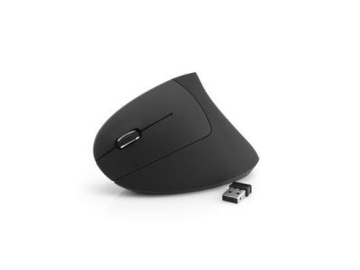 MediaRange Maus Wireless Vertical Linkshänder, schwarz