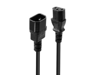 LINDY IEC-Netzkabel C14 an IEC C13