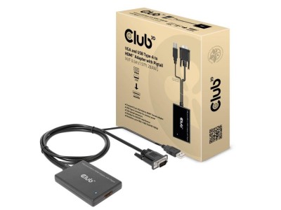 Club3D Adapter VGA + USB-A >