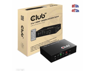 Club3D HDMI Switchbox 3 Eingänge ->
