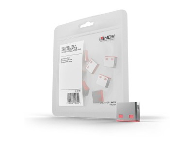 LINDY USB Typ A Portschlösser 10xPink