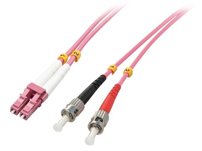 LINDY LWL-Duplexkabel LC/ST OM4 10m 50/125æm