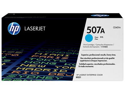 HP 507A cartridge, cyan