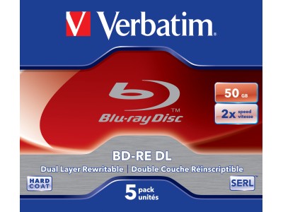 Bluray Verbatim 50GB  5pcs JewelC. 2x