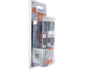 Schwaiger USB Universalanschluss Set 6 Adapter/Länge: