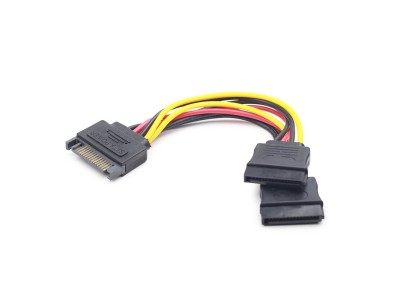 CABLE POWER SPLITTER SATA/0.15M CC-SATAM2F-01