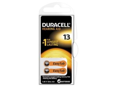 Duracell Hearing 13 (A13) Blistera iepakojumā