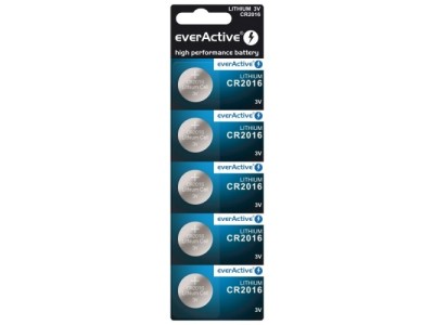 EverActive CR2016-5BB Blistera iepakojumā 5gb.