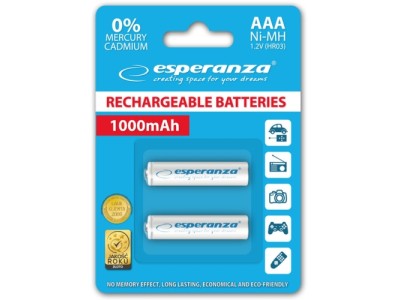 Esperanza EZA101W PRECHARGED HR03 1000MAH ALWAYS