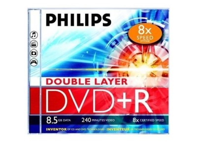 PHILIPS DVD+R DL 8.5GB JEWEL