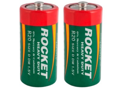 Rocket R20-2AA (D) Celofāna iepakojumā 2gb