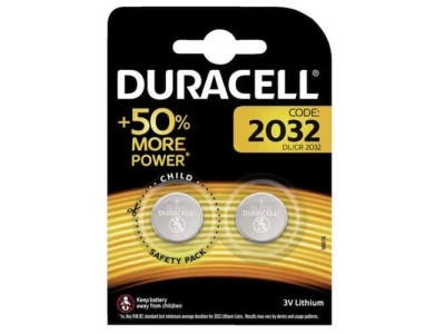 DURACELL DL2032 BLISTERA IEPAKOJUMĀ 2GB.