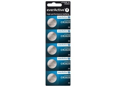 EverActive CR2025-5BB Blistera iepakojumā 5gb.