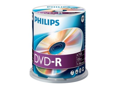 PHILIPS DVD-R 4.7GB CAKE BOX
