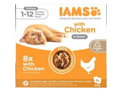 IAMS DELIGHTS Kitten in Gravy box