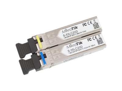 MikroTik 1,25G divvirzienu vienmoda SFP