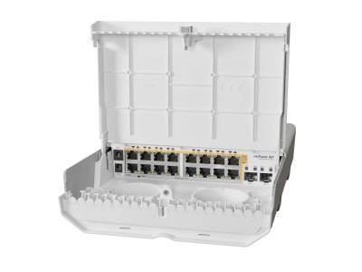 MikroTik netPower 16P komutators – āra