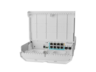 MikroTik CSS610-1Gi-7R-2S+OUT komutators – āra 8x