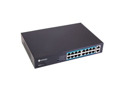 Milesight 200 W industriālais PoE slēdzis