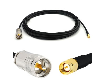 SMA Male to PL259 15m UHF
