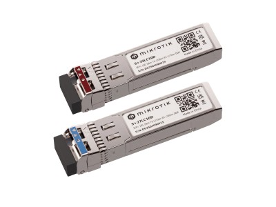 MikroTik 10G Single-Mode SFP+ Module Pair