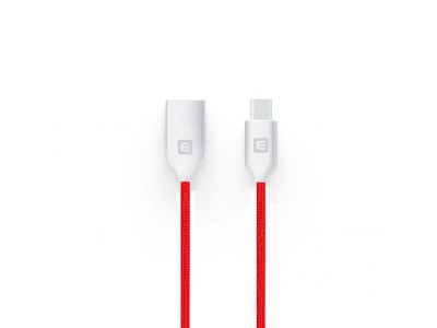Evelatus -  MicroUSB cable EDC04 Red