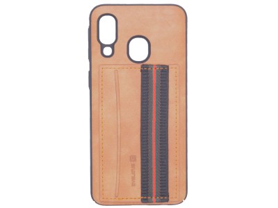Evelatus Samsung A40 Cubit Plastic Brown