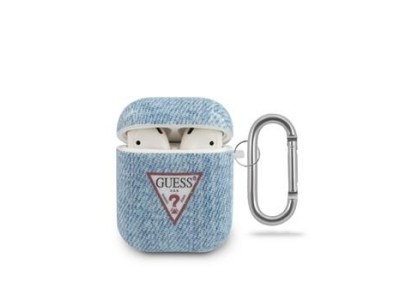 Guess   AirPods Denim Triangle Case Light