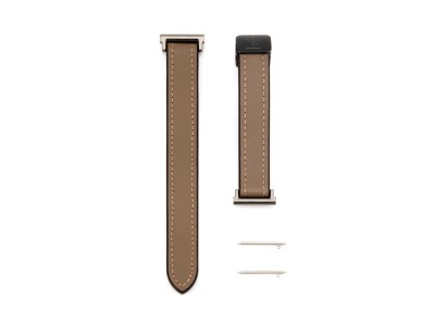 Connect 20mm Silicone Leather Watch Strap