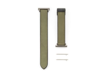 Connect 22mm Silicone Leather Watch Strap