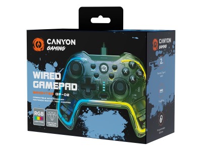 Canyon gamepad Brighter GP-02 Wired Crystal