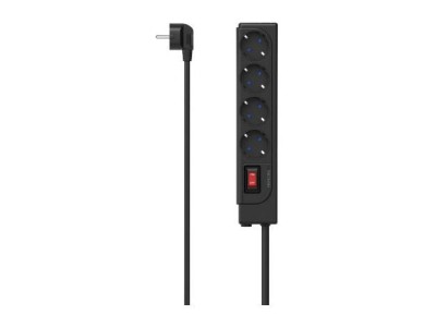 Hama   Power strip (+ switch) Black