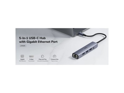 Cudy   UH605 USB-C 5-in-1 Hub Gigabit