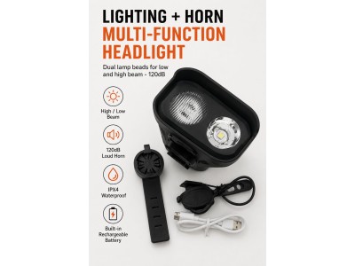 ILike   JOHORSE Rechargeable Bike Light with