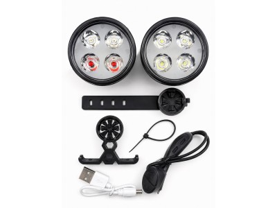 ILike   USB Rechargeable 4-LED Bike Light