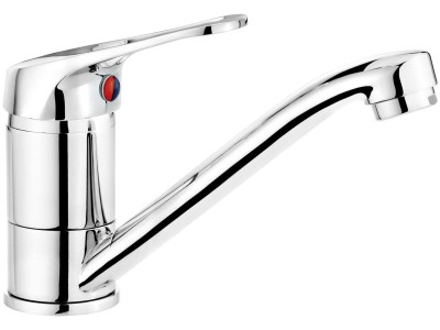 Basin mixer with swivel spout