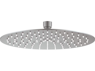 Steel overhead shower - round