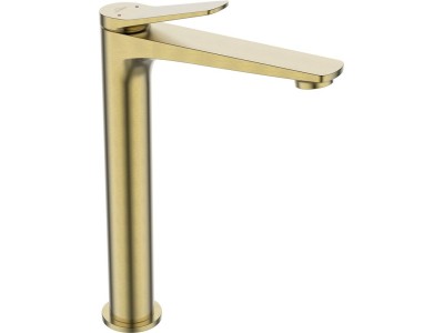 HIGH WASHBASIN MIXER NESTOS BRUSHED GOLD
