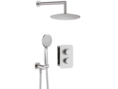 Concealed shower set with thermostatic BOX