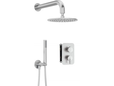 Concealed shower set with mixer box