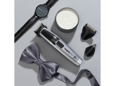 BaByliss 8-in-1 Titanium Silver, Black Nickel-Metal