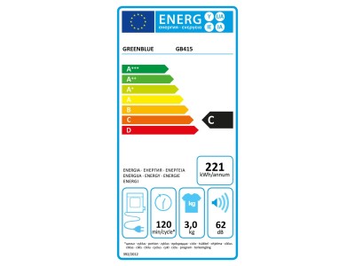 GreenBlue electric tumble dryer for clothes