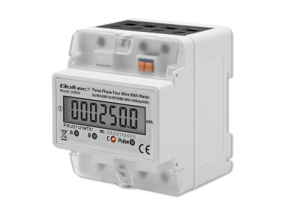 Three phase consumption meter, 230V,