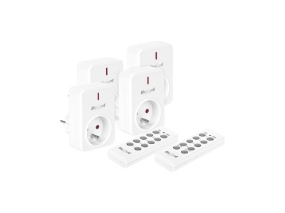 Mains socket controlled by remote controls