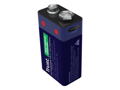 Trust USB-C rechargeable 9V battery