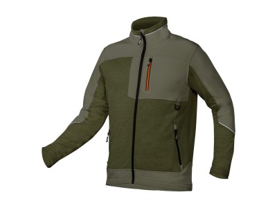 Softshell sweatshirt OUTDOOR, green, size XXXL
