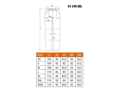 NEO tools 81-290-XXL protective trousers Black