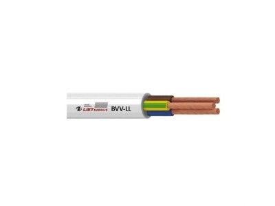 CABLE BVV-LL 3X2.5 WHITE 50M